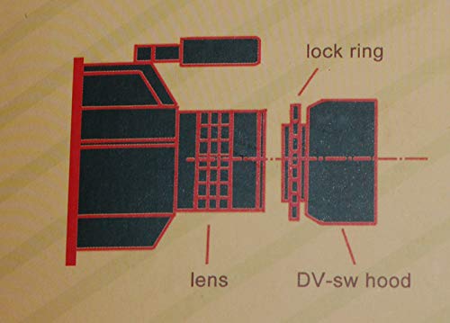 43mm 16:9 Screw Mount Rectangular Wide Angle Lens Hood + W/B Cap Compatible for Canon VIXIA HF R80 R82 R800 R72 R700 R70 R600 R62 R60 HG10 HV20 VIXIA HV40 HV30 HFM50 HFM52 HFM500 by Mennon - Image 5