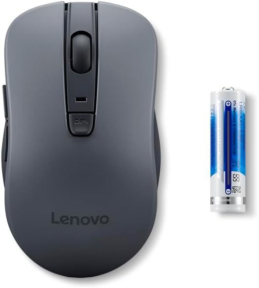 Miniatura 7 de Lenovo WL310 Ratón silencioso Bluetooth, ergonómico, DPI ajustable, clics silenciosos, Bluetooth 5.0, portátil para Windows, Mac y Chromebook, gris