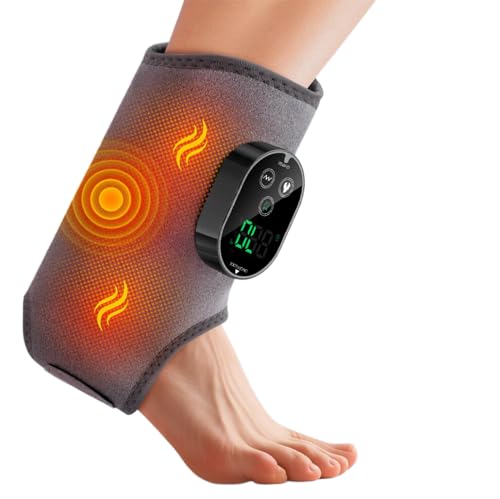 Masajeador de pies portátil inalámbrico con calefacción, 6 niveles de calor y 3 modos de vibración, batería de 3000 mAh, ideal para tobillo y equilibrio miniatura 1