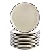 vancasso serie NAVIA Nature Juego de Platos de 12 piezas, Platos de Cena, Platos Llanos, Esmaltada Gres, Vajillas Retro (Beige)