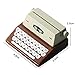 Walbest Dollhouse Mini Cashier Typewriter, 1Set 1:12 Miniature Typewriter Model Lightweight Multifunctional Wood Dollhouse Simulation Black Typewriter Shooting Props Mini
