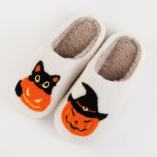 Image of LNERIP Animal Slippers Fruit Slippers Plant Slippers Various Cartoon Patterns Fluffy Soft Memory Foam Retro Indoor Outdoor Home Couple Shoes