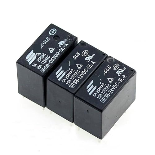Relais SRSB-12VDC-SL-A 5A 4 broches DIP4 pour circuits imprimés, lot de 5 pièces - 2