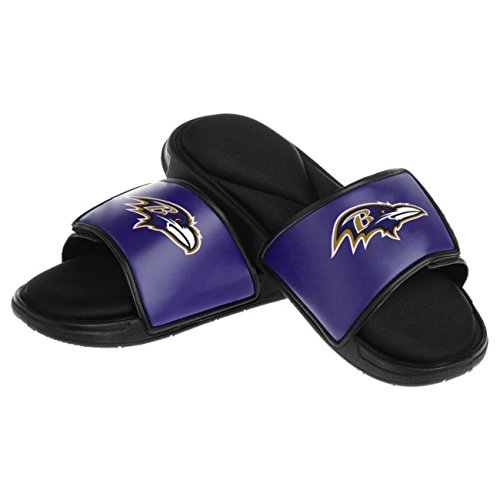 FOCO Baltimore Ravens NFL Mens Foam Sport Slide - S2