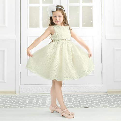 Image of PANDNAINJIA Girls Dress Shoes Toddler Heels Mary Jane Pumps