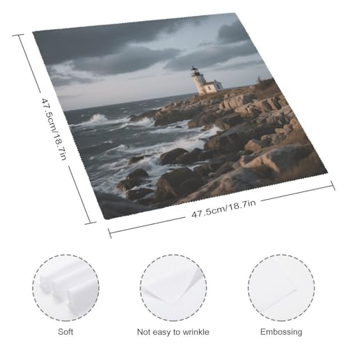 Servilletas de Tela Coast and Lighthouse Lavables y Decorativas miniatura 3