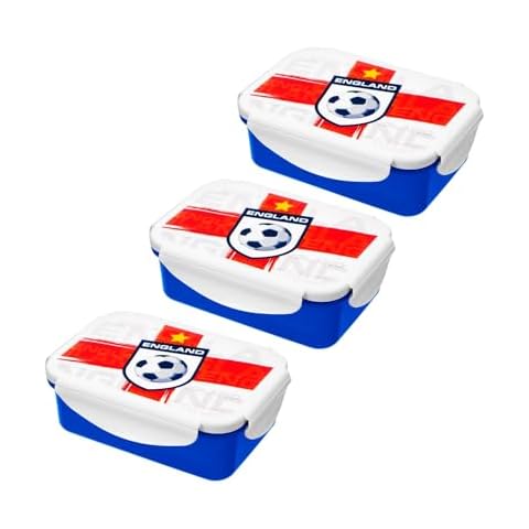 HOMESHOPA England Football Print Lunch Box Set Cover