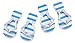 Produktbild Flip-Flops gestreift, ca. 4,5 cm, 2 Paar, Blau-Weiß