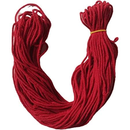 Red Cotton Nazar Dhaga Thread - 30 Meter Evil Eye Protection Bracelet String For Religious & Spiritual Use
