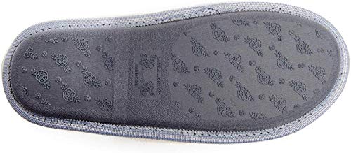 Image of Laura Ashley Ladies Embroidered Soft Terry Scuff Slipper
