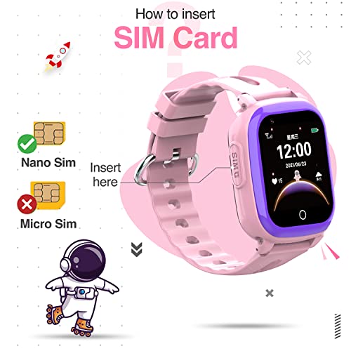 Image of Turet Stardust Smart Watch for Kids- Smartwatch for Boys and Girls with Camera, Games, Recorder, Phone Book, SMS, 2-Way Calling Kids Watches - No GPS - No App