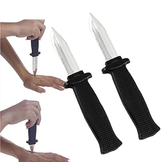 MJ Ragav Fake Tricky Knife Toy Magic Knife Prank Knife Digger Dagger for Prank,Jokes,Fun