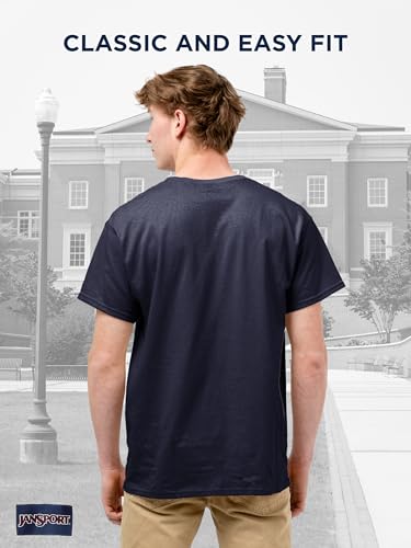 Image of JanSport NCAA Officially Licensed Campus Short Sleeve T Shirt for Men, Soft & Breathable Pre-Shrunk Cotton Crewneck T Shirt