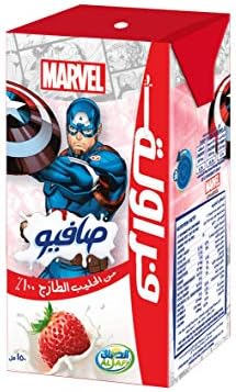 Safio Marvel, Strawberry Flavored Milk, 18 x 150 ml