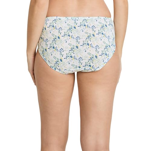 Image of Jockey Women's Underwear Elance Hipster - 3 Pack, Iris Blue /Tender Yellow Stripe /Dainty White Florals, 6