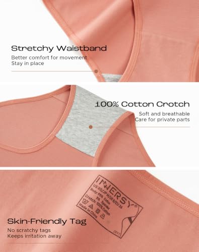 Image of INNERSY Womens Underwear Cotton Hipster Panties Regular & Plus Size 6-Pack
