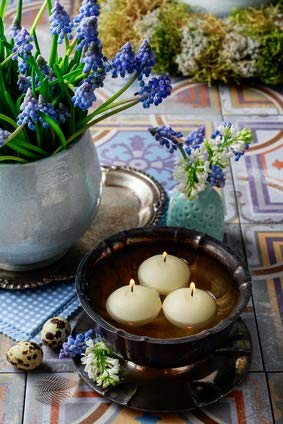 D'light Online Large 3 Inch Floating Candles Bulk Pack For Events, Centerpieces At Weddings, Spa, Pool, Home Décor, For Cylinder Vases, Special Occasions And Holiday Decorations (Ivory, Set Of 72) #TOP2