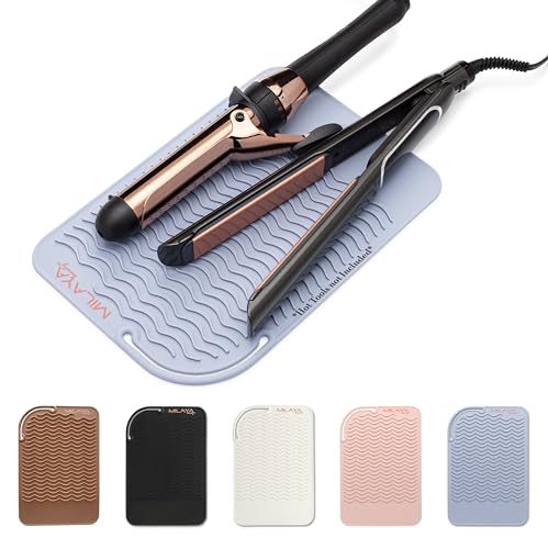 Heat Resistant Mat - Curling Iron Holder - Silicone Heat Resistant Mat - Makeup Mat - Hot Tools Mat - Hot Tools Flat Iron Holder - Vanity Decor - Vanity Accessories