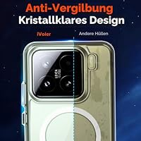 ivoler Klar Magnetisch Hülle für Xiaomi 15, [Kompatibel mit MagSafe] [Nie Vergilbung] [Militärischer Schutz] Stoßfest Kratzfest Transparent Schutzhülle Durchsichtige Handyhülle Case – Ansicht 6