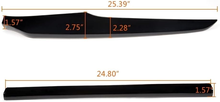 G-PLUS ABS Front Bumper Front Cover Lip Trim Compatible With Honda Accord 2018 2019 2020