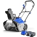 WILD BADGER POWER Snow Blower Cordless 40V Electric Brushless with LED 2Pcs 40V 4.0Ah Battery Longer Running Time for Wet Snow and Heavy Snow