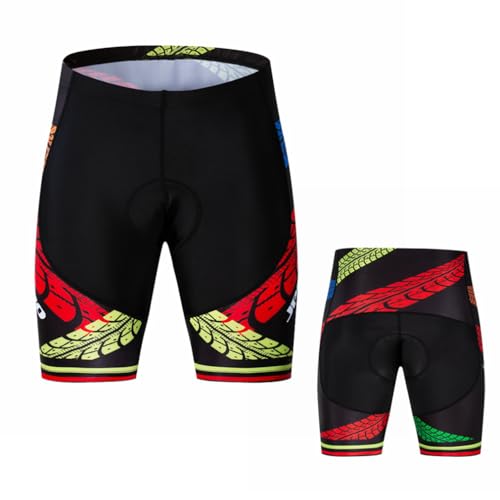 Calzas ciclistas para hombre acolchadas 3D rojo XL miniatura 1