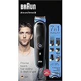 Recortadora todo en uno recargable con un rendimiento de corte en seco y mojado sin precedentes, frente a las generaciones anteriores de cortabarbas Braun para hombre.