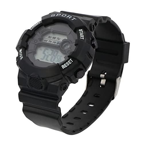 CALLARON 夜光防水電子腕時計 キッズ向け おしゃれなデジタルデザイン 多機能 スポーツウォッチ