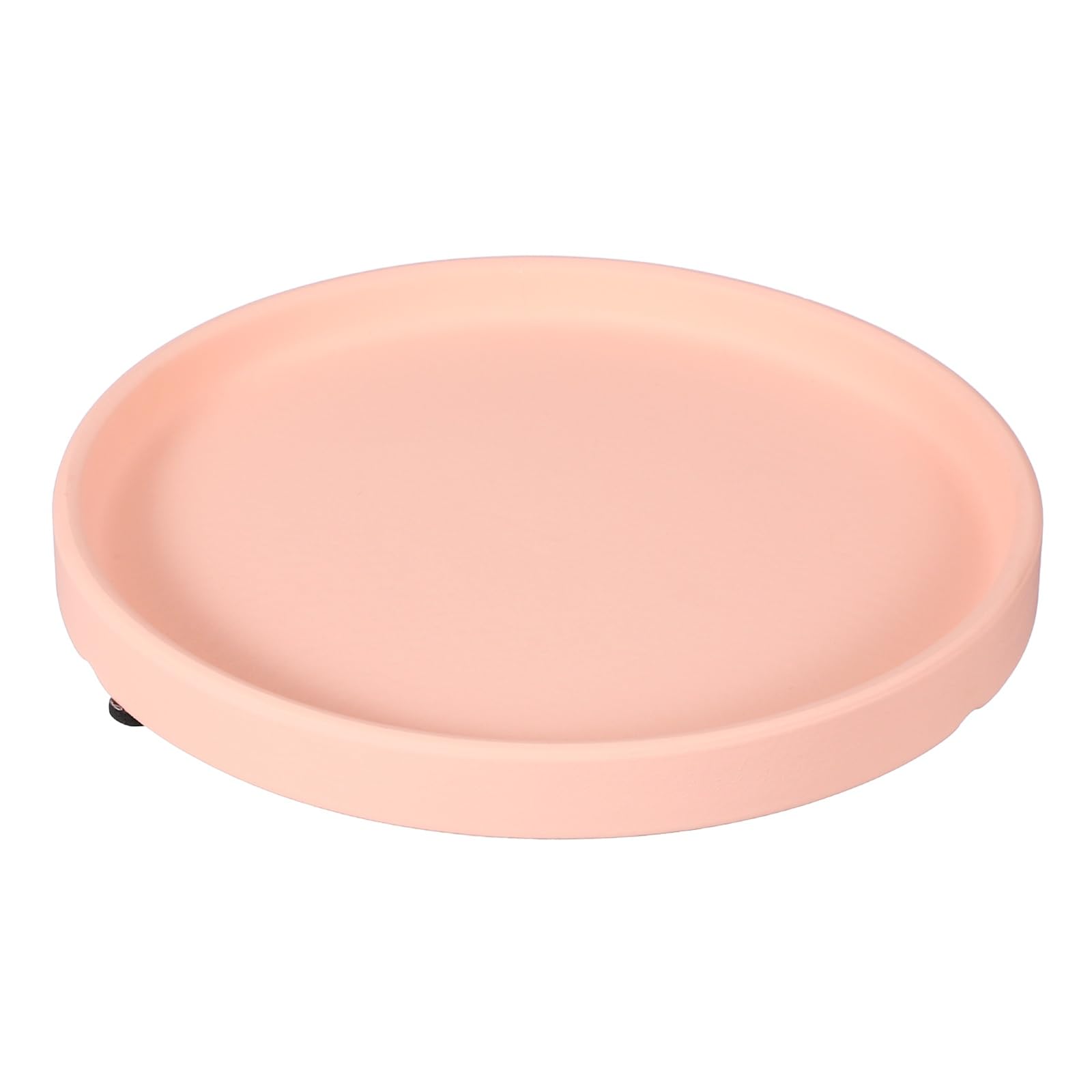 YELARXI 7.9 Inch Ceramic Plant Saucers, Round Flower Planter Water Trays Ceramic Plant Saucer Pot Tray -Fitting for (Outdoor/Indoors/Garden/Planting/Water/Flower/Coffee) Pink