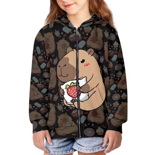 DISNIMO Cute Zip Up Hoodies for Girls Sweatshirt Hooded Full Zipper Jacket with Pocket Coat Fall Outfits Clothes