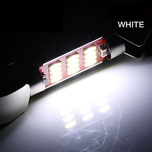 5-Pack Auto Festoon 31mm 36mm 39mm 41mm C5W C10W CANBUS SMD 4014 LED Car Interior Dome Lamp Reading Bulb White Car Styling (Color Temperature : 39mm Emitting Color : White) (White 31mm)