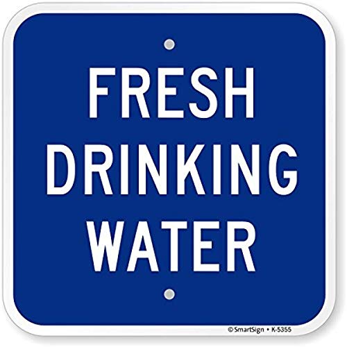 Panneau Fresh Drinking Water en aluminium haute intensité 3M durable 30,5 cm