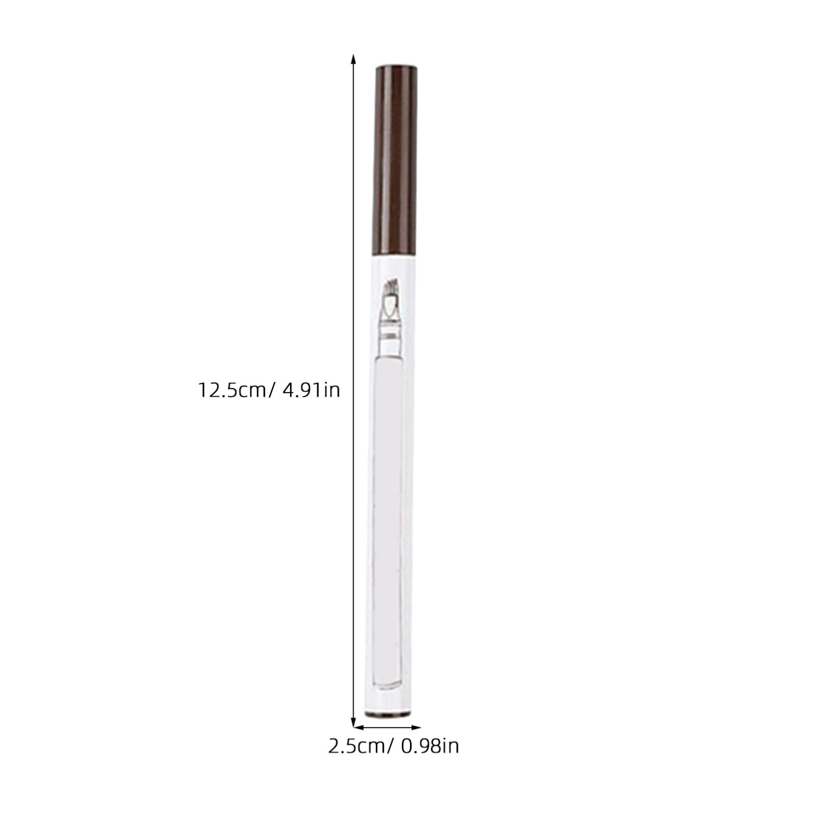 minkissy 12pezzi Penna Sopracciglia Denti Makeup Naturale Per Sopracciglia Castagno Marrone Scuro Nero