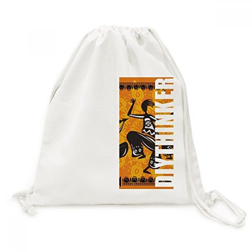 Sac cordon Mexique en toile souple pour sport et voyage