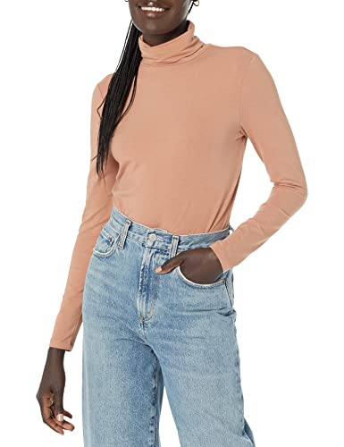 Image of Amazon Essentials Women's Long-Sleeve Turtleneck Stretch Fleece (Available in Plus Size)