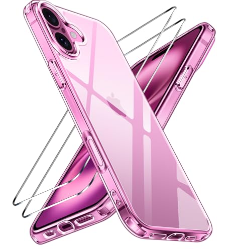 Image of ivoler 3-in-1 Case for iPhone 16 Plus 6.7 inch, Clear