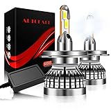 AUTOFACE H4/9003/HB2 LED Headlight Bulbs, 100W 14,000 Lumens High/Low Beam LED Conversion Kit 6000K...