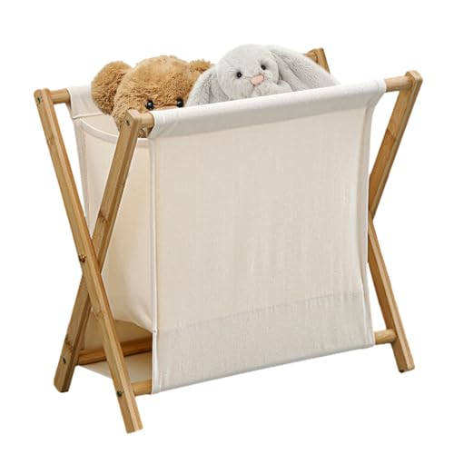 Cesta Para La Colada Con Marco En X: Cesto Para Ropa Plegable De 1070 G, bolsas De Almacenamiento Forrada De Algodón, Contenedor Organizador De Tela, Unidad De Recogida De Ropa Sucia, Accesorio - imagen 9