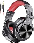 OneOdio DJ Headphones, Wired Over Ear Headphones for Studio Monitoring and Mixing, Professional Headset with Stereo Bass Sound, Foldable Headphones with mic for Electric Drum Keyboard Guitar Amplifier