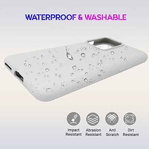 Image of LIRAMARK Liquid Silicone Soft Back Cover Case for OnePlus Nord 2T 5G / 1+Nord 2T 5G (White)