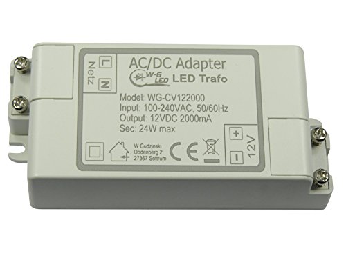 Preisvergleich Produktbild LED Trafo12V DC24W maxTransformatorNetzteil2A