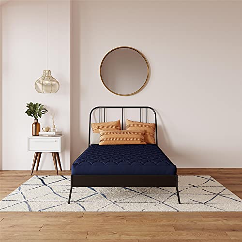 Dhp Dana 6 Inch Quilted Twin Mattress With Removable Cover And Thermobonded Polyester Fill, Blue #TOP2