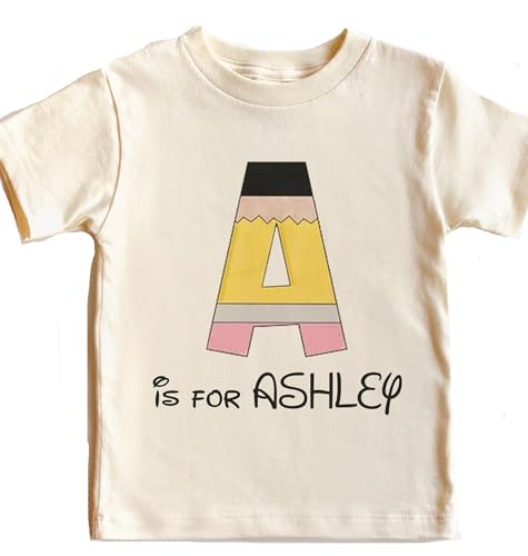 Personalized Back to School Shirt, First day of School Shirt with Name, Monogram Girls Boys Pencil Shirt