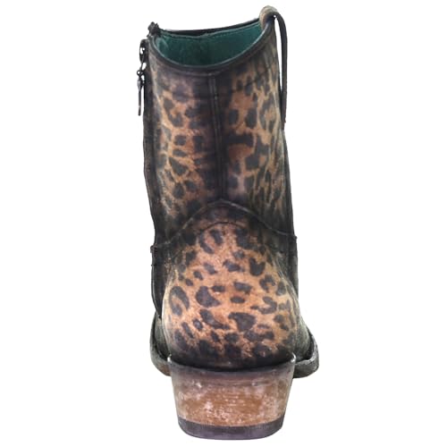 CORRAL Women's Leopard Print Fashion Booties with Round Toe4