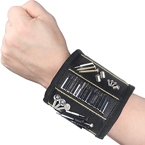 Pulsera Magnetica BOLTHO para Hombres, Pulsera magnética, cinturón de Herramientas para coleccionar Tornillos, útiles Ideas de Regalo para Hombres Cover