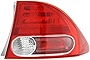 Evan-Fischer Tail Light Lens and Housing Compatible with 2006-2008 Honda Civic Outer Sedan Passenger Side