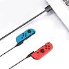 HONCAM Portable Switch Joycon Charger Cable,98.4IN Replaces The Original Switch Charger Dock,Travel Replace Joycon Charging Dock - Small and Convenient for On-The-Go Charging