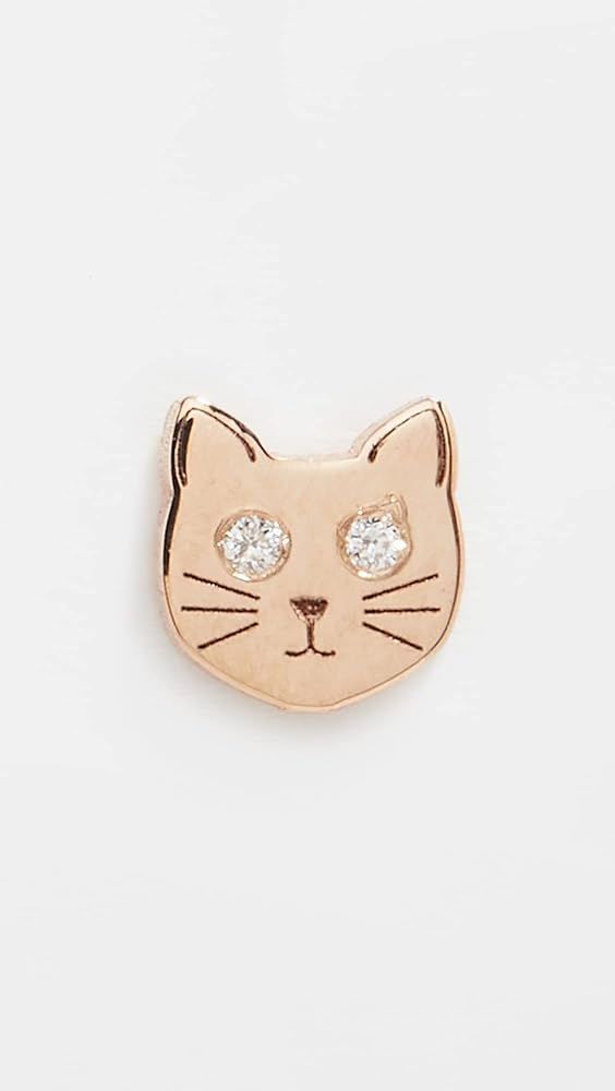 Amazon.com: Zoe Chicco Women's 14k Single Itty Bitty Cat