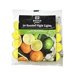 20pc Scented Tealights Night Candle Lime Basil & Mandarin 8hr Burn Time Baltus