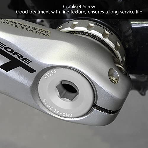 Image of ANGGREK hollowtech Crank Tension Bolt Bicycle arm Cycling Screw Shimano Cap 105 end Bike dust Covers Gold crankset m20 Bolts 2 Fixing ii preload m582 sram for wheelspeed Aries Bosch